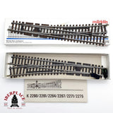 ♻️ Märklin 2272 Desvío manual izquierda y derecha sistema K H0 escala 1:87