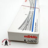 ♻️ Märklin 2272 Desvío manual izquierda y derecha sistema K H0 escala 1:87