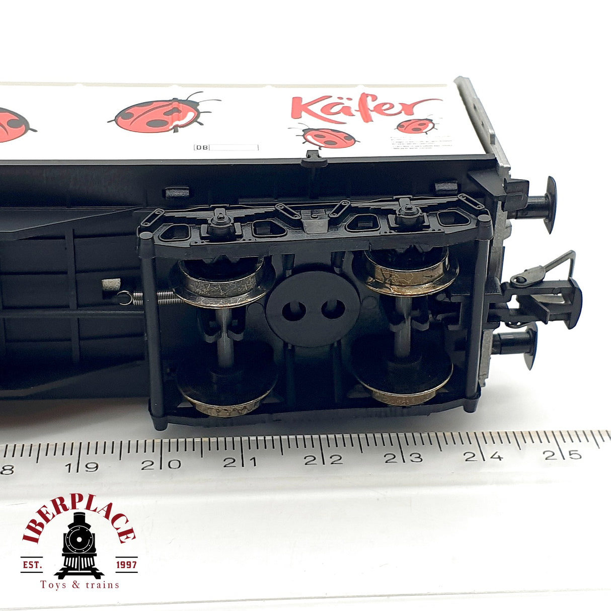♻️ DC Electrotren 5546K vagón largo cerrado Käfer DB H0 escala 1:87 A28