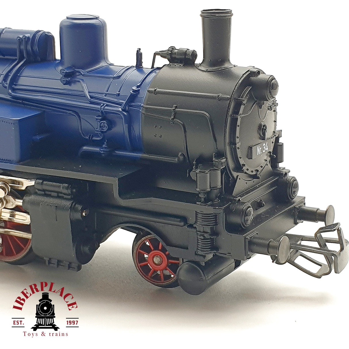 ♻️ Märklin Locomotora a vapor azul con negro H0 escala 1:87