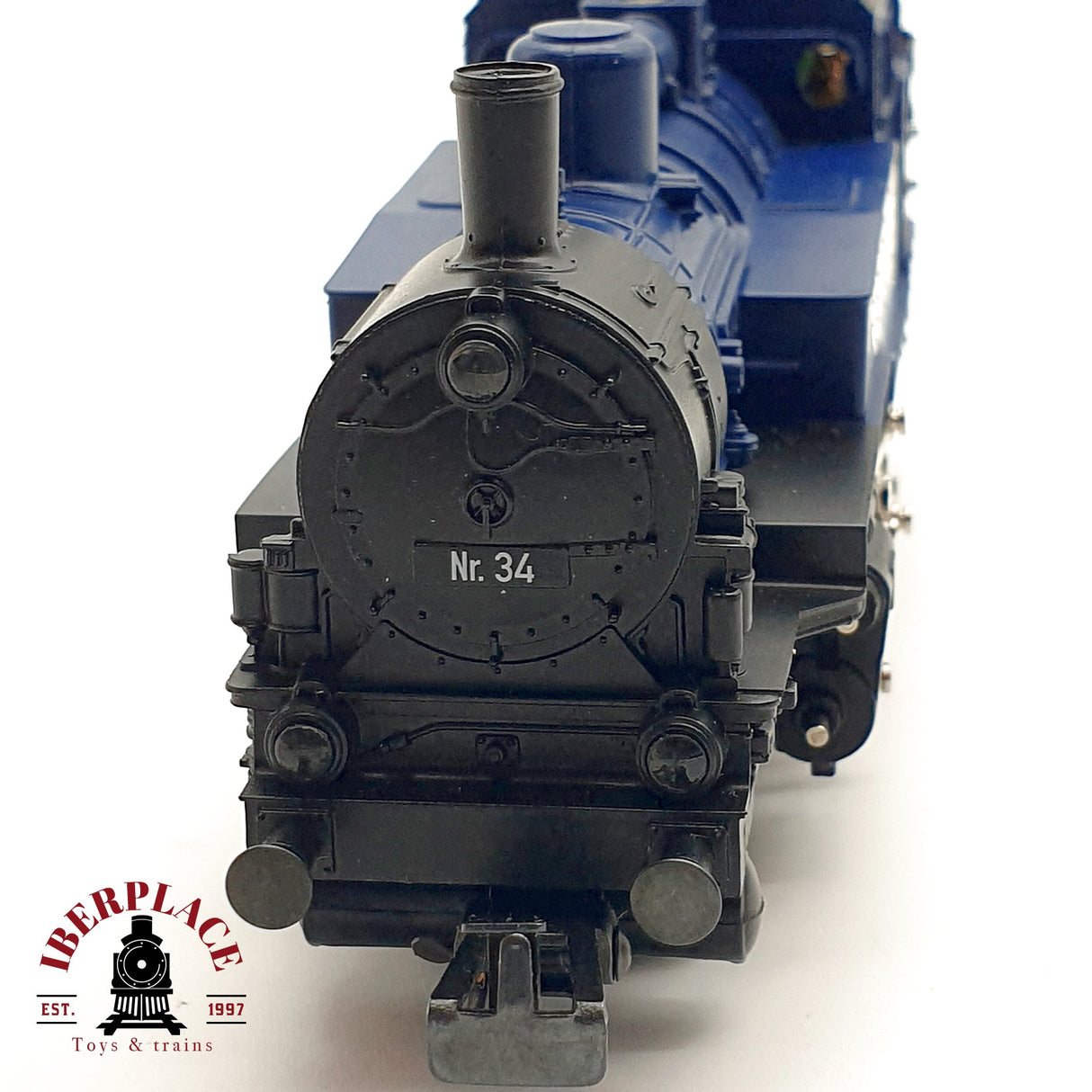 ♻️ Märklin Locomotora a vapor azul con negro H0 escala 1:87