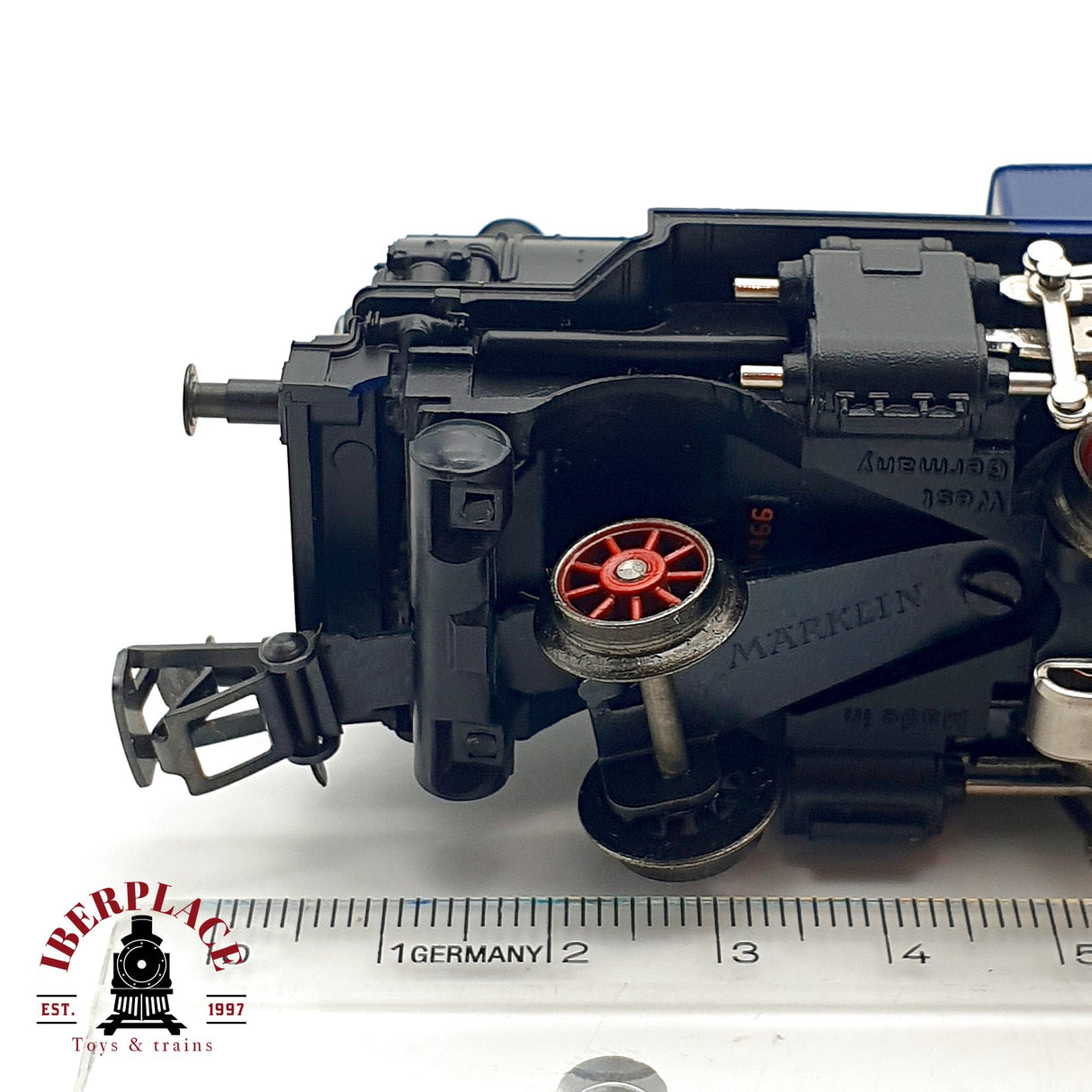 ♻️ Märklin Locomotora a vapor azul con negro H0 escala 1:87