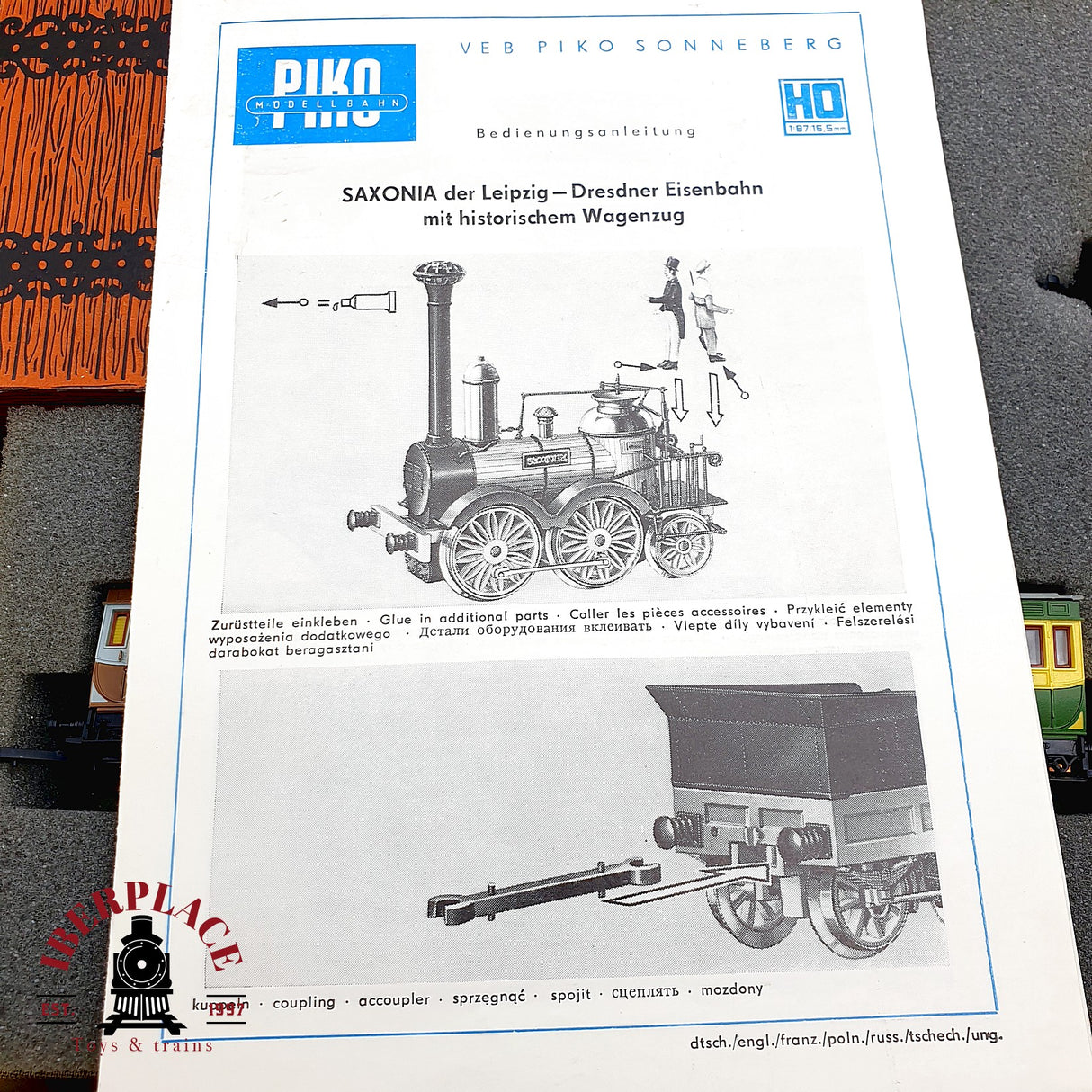 ♻️ AC PIKO Tren de Sajonia 1949 - 1989 H0 escala 1:87 A28