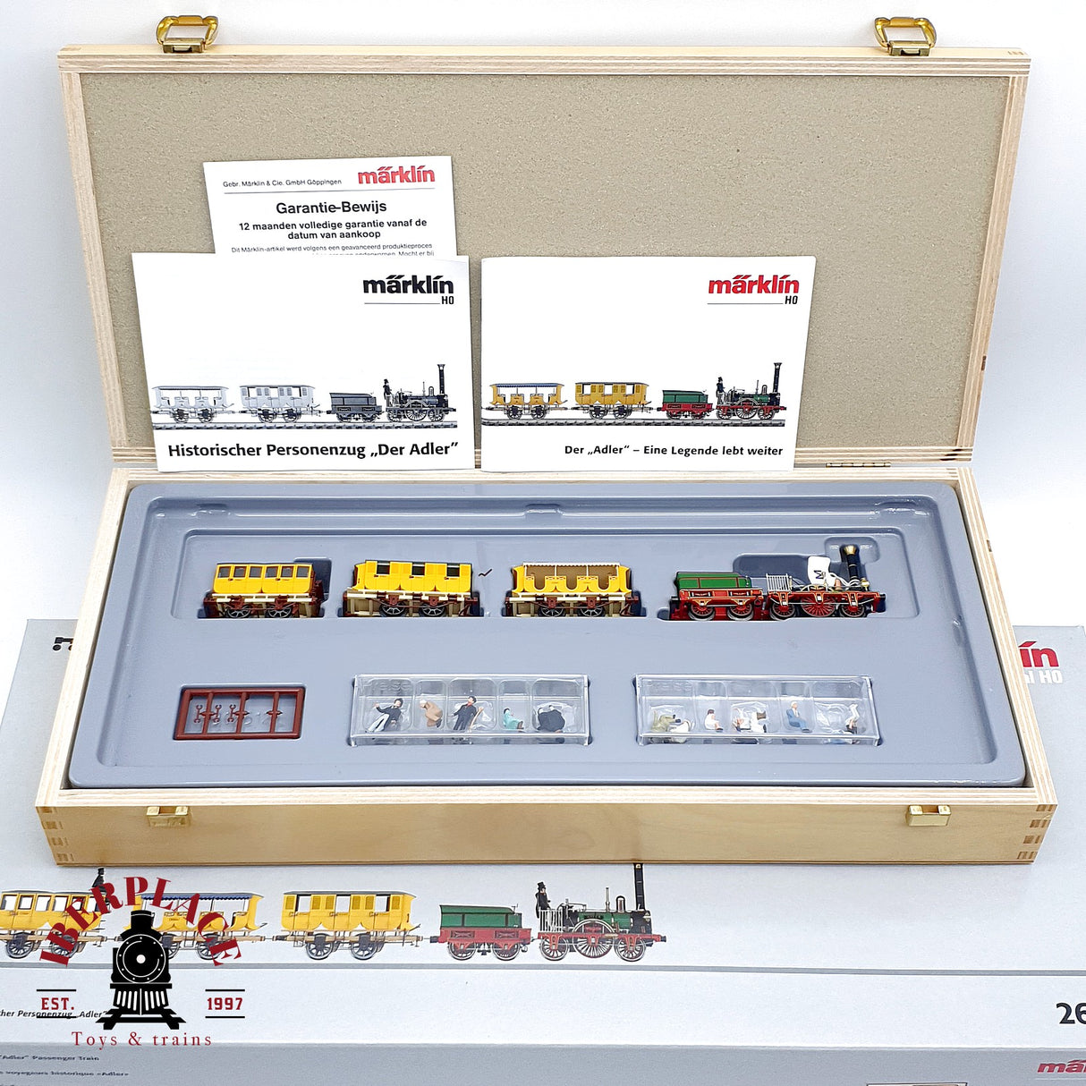 ♻️ AC Märklin 26350 Digital tren de pasajeros histórico Adler H0 escala 1:87 A28