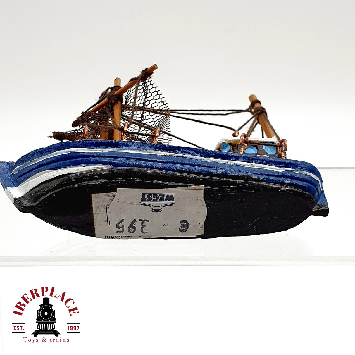 ♻️ 6x barcos de vela de madera y resina para decoración Ca1:100