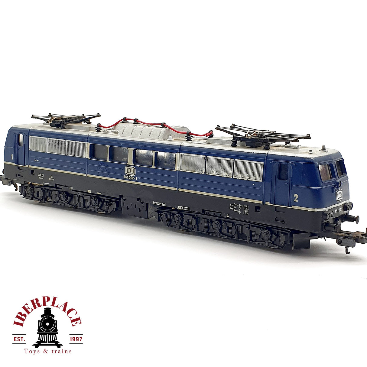♻️ DC Lima Locomotora Eléctrica DB 151 002-1 Azul H0 escala 1:87