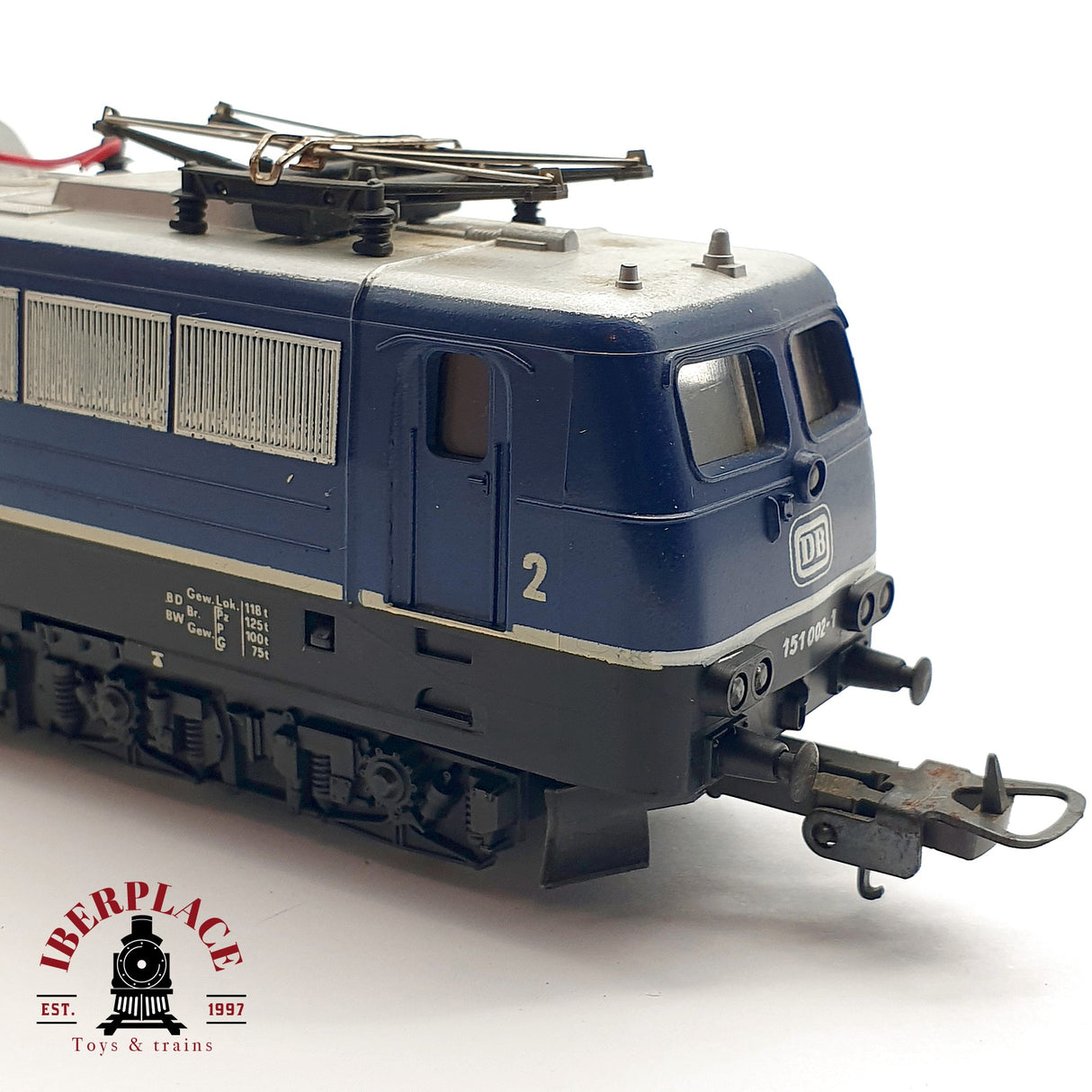 ♻️ DC Lima Locomotora Eléctrica DB 151 002-1 Azul H0 escala 1:87
