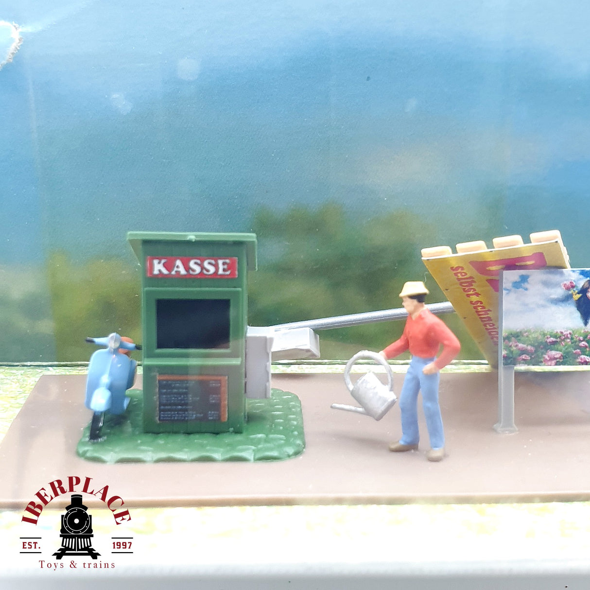 ♻️ Busch 7714 Figuras escena self service floral H0 escala 1:87