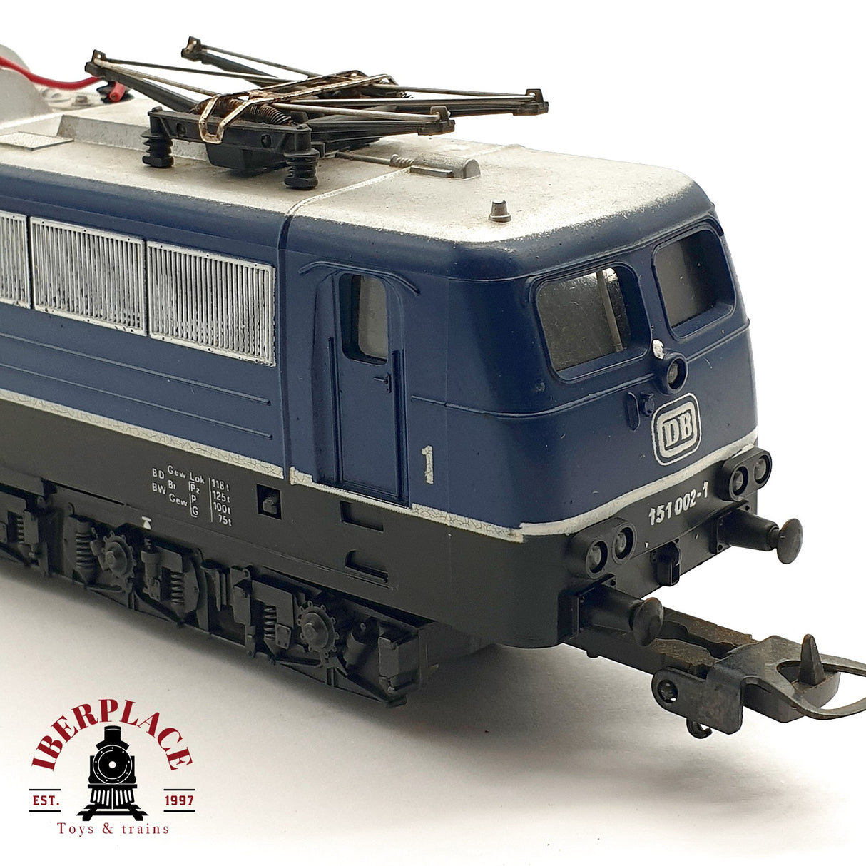 ♻️ DC Lima Locomotora Eléctrica DB 151 002-1 Azul H0 escala 1:87