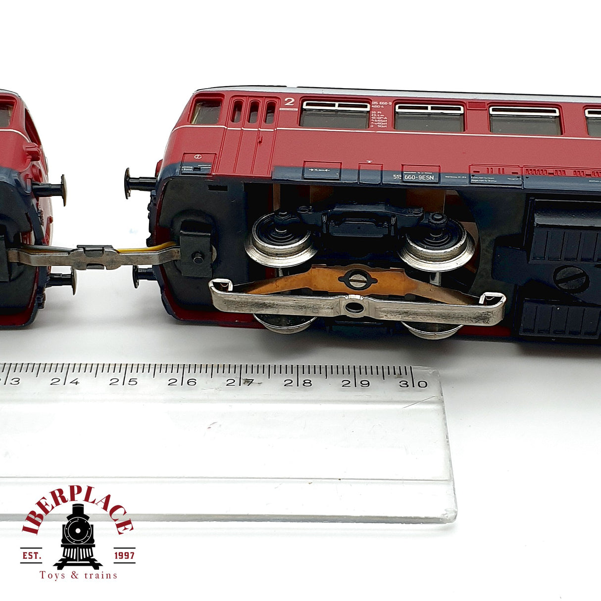 ♻️ AC Märklin 3076 tren automotor diesel con remolque DB H0 escala 1:87 A28