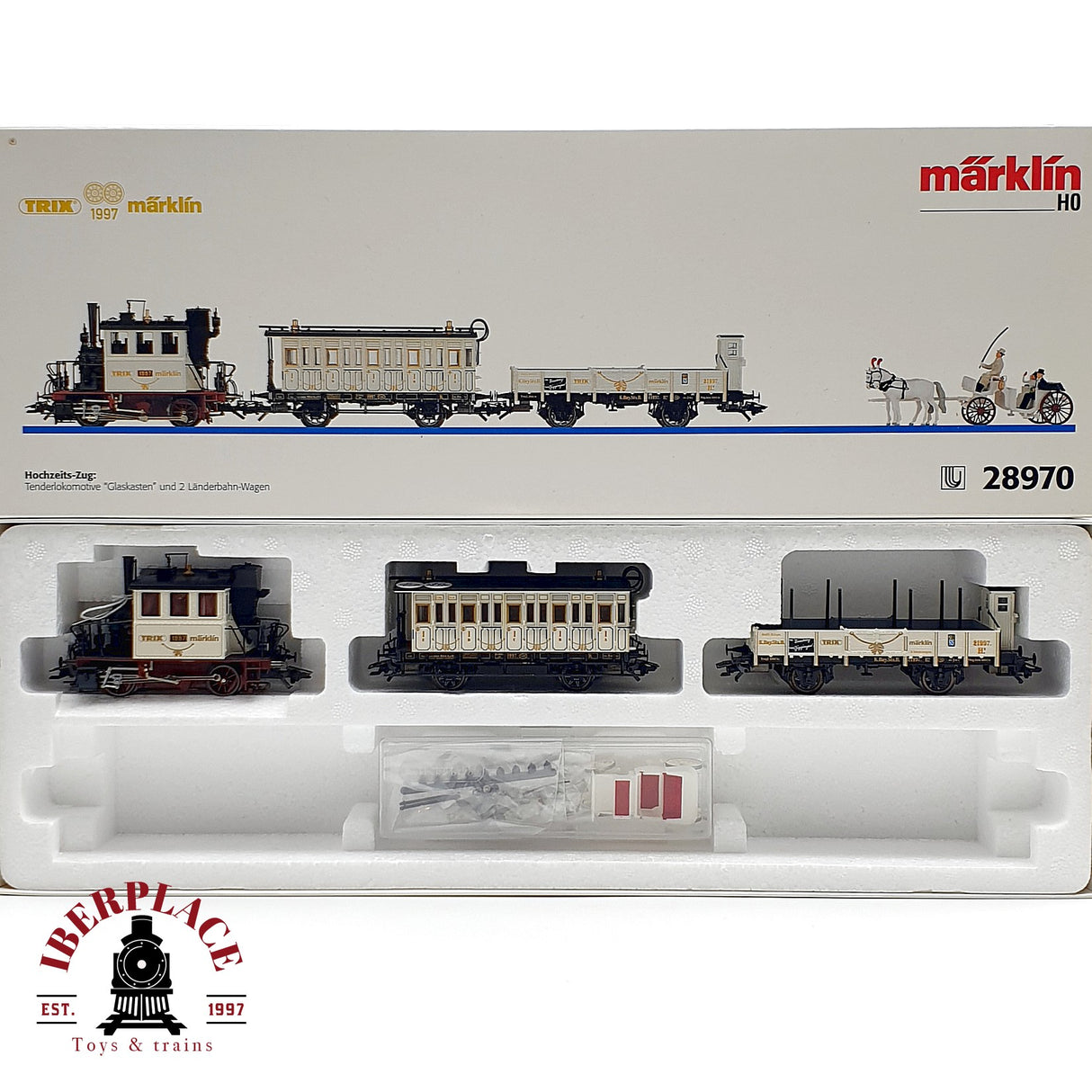 ♻️ AC Märklin 28970 Set Tren de boda regional Trix marklin 1997 H0 escala 1:87 A28