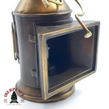 Miniatura Decorativa de Farol de Locomotora de Vapor (25 cm) - Réplica Estilo Antiguo para Vitrina