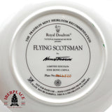 Exclusivo Plato de Colección: Locomotora de Vapor "Flying Scotsman" - Edición Limitada Royal Doulton / Franklin Mint (Porcelana Fina)