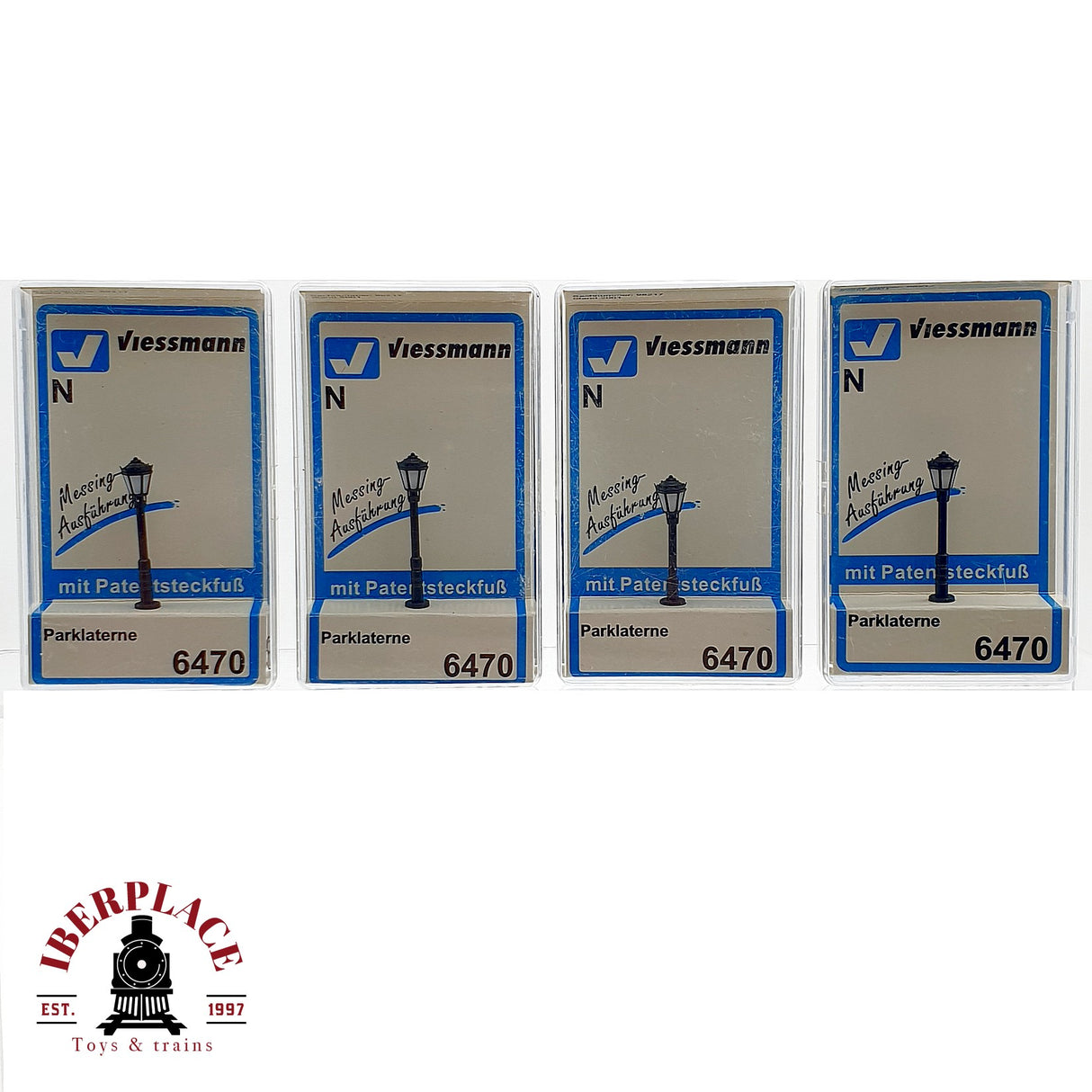 ♻️ 4x Viessmann 6470 Farolas de aparcamiento N escala 1:160 A28