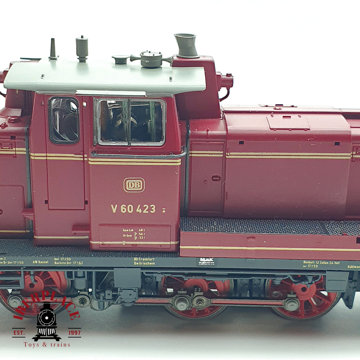 ♻️ AC Roco 43959 Locomotora V60 423 DB Roja H0 escala 1:87