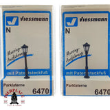 ♻️ 4x Viessmann 6470 Farolas de aparcamiento N escala 1:160 A28
