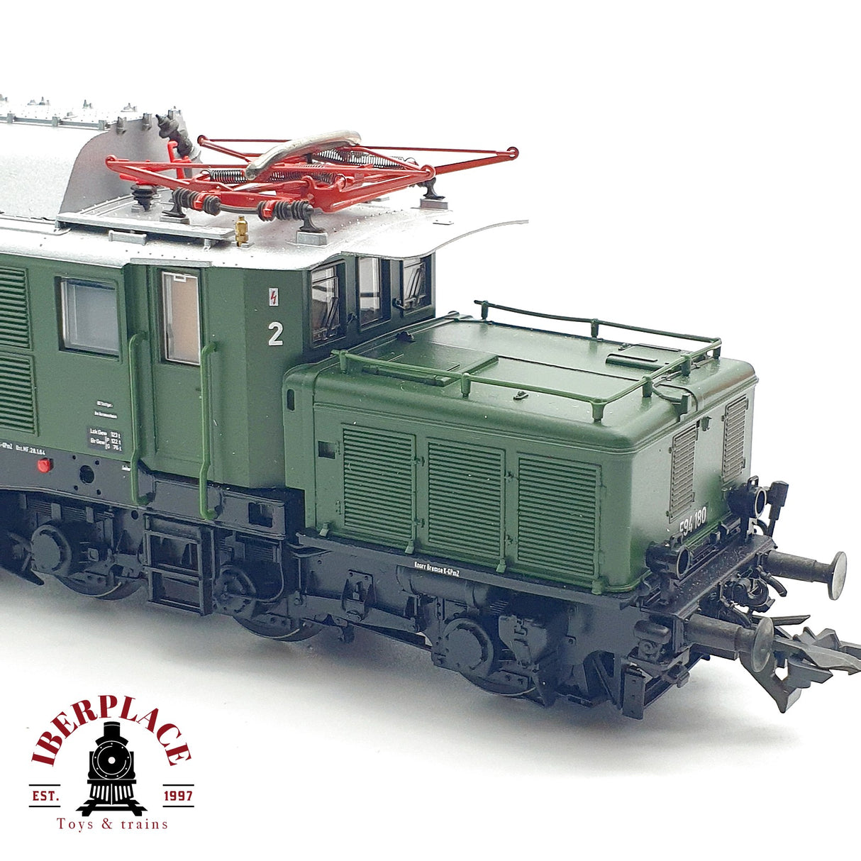 ♻️ DC Roco 63500 Locomotora DB E94 180 verde H0 escala 1:87