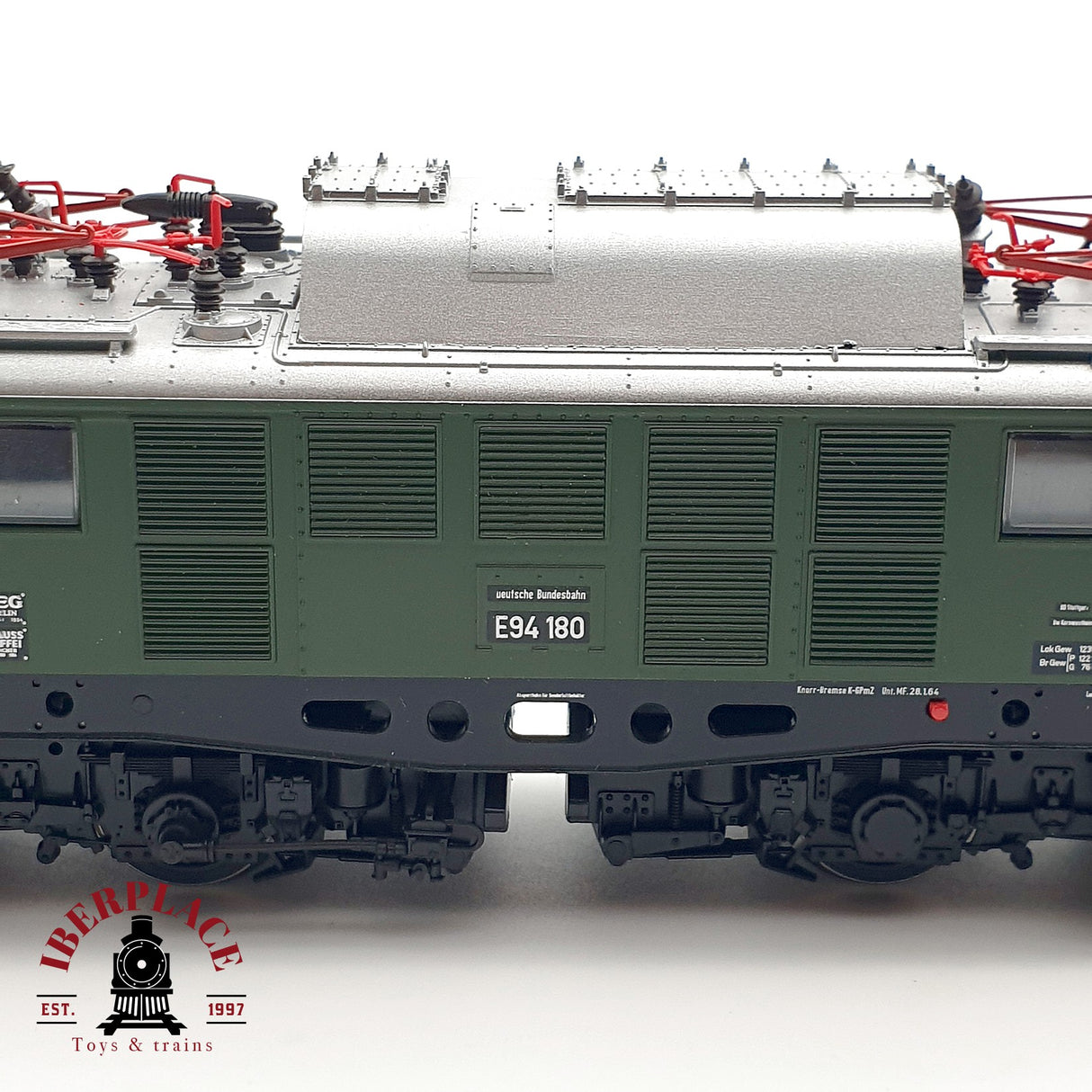 ♻️ DC Roco 63500 Locomotora DB E94 180 verde H0 escala 1:87