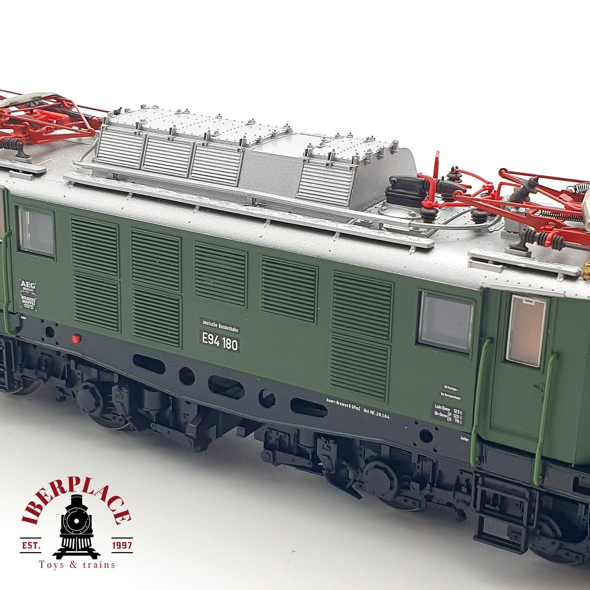 ♻️ DC Roco 63500 Locomotora DB E94 180 verde H0 escala 1:87