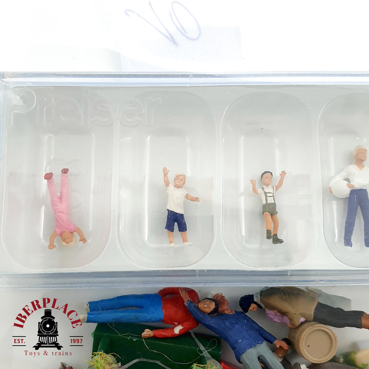 ♻️ Preiser Lote figuras paseantes personas trabajando niños jugando H0 escala 1:87 A28