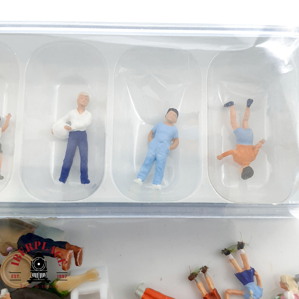 ♻️ Preiser Lote figuras paseantes personas trabajando niños jugando H0 escala 1:87 A28