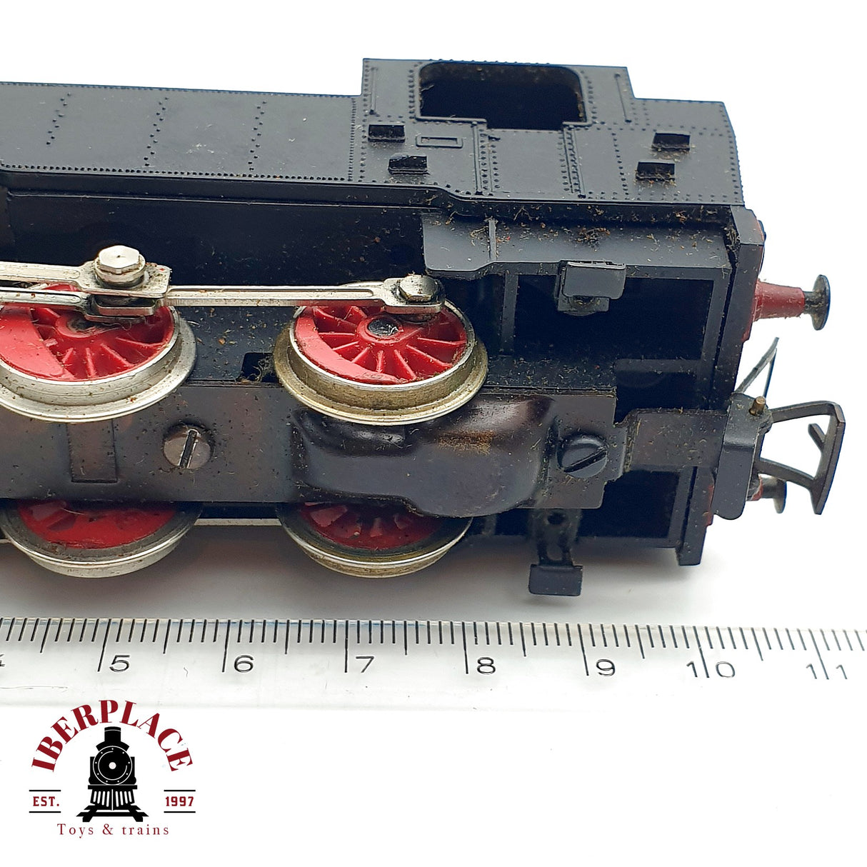 ♻️ DC Rivarossi Locomotora de vapor negra H0 escala 1:87 A28
