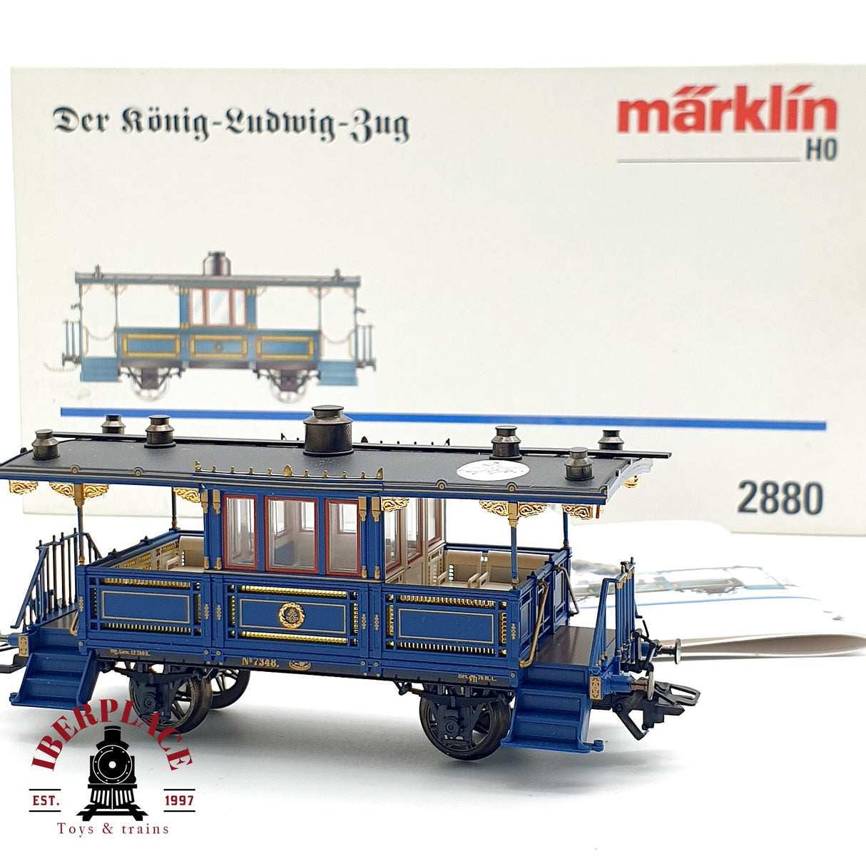 ♻️ Märklin 2880 Vagón con terraza panorámica numero 4 (89283) H0 escala 1:87 A28