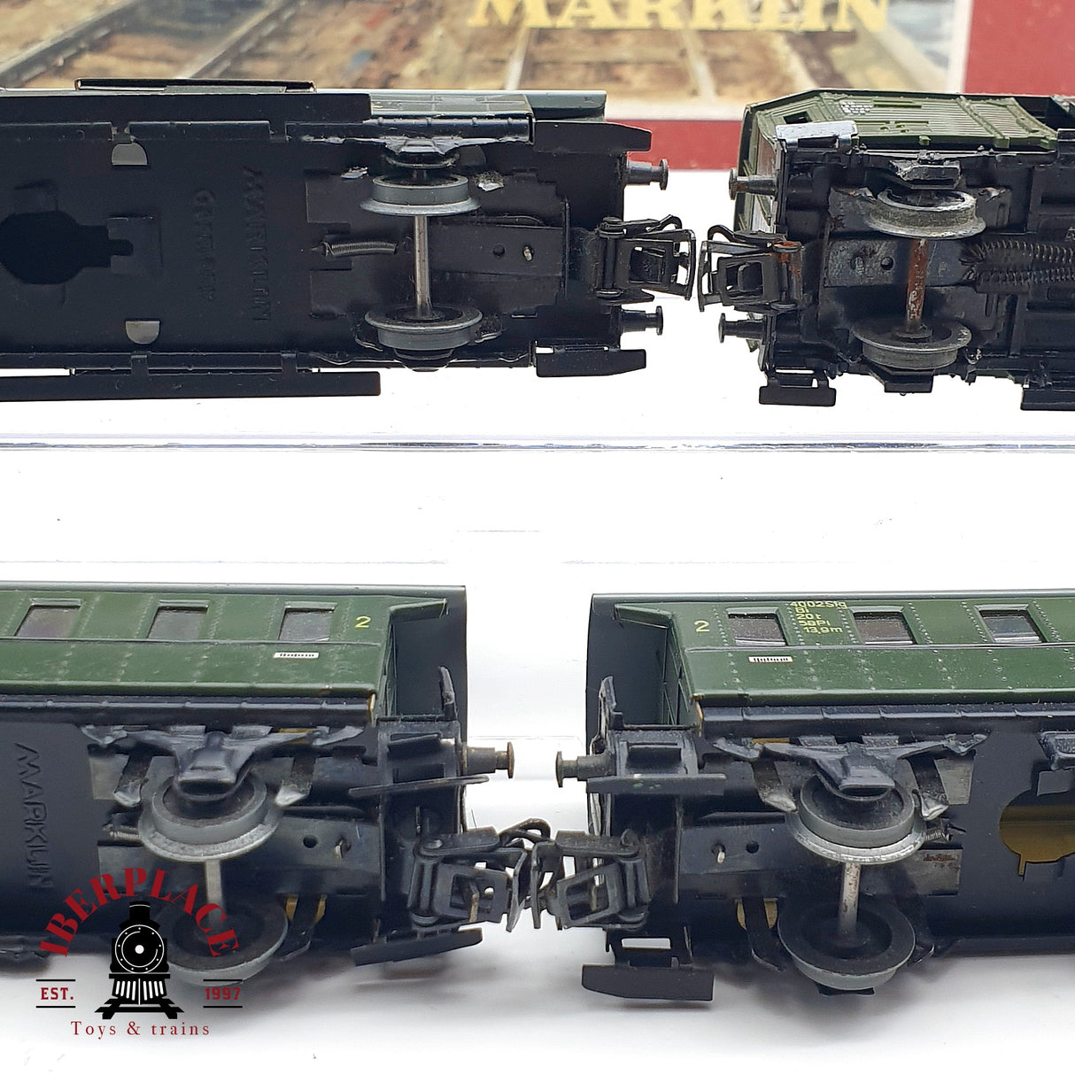 ♻️ AC Märklin 3137 antiguo set incompleto solo vagones pasajeros en metal H0 escala 1:87