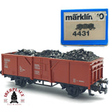 ♻️ 2da mano -  Märklin 4431 vagón abierto con carbón DB H0 escala 1:87 EH09 2/4
