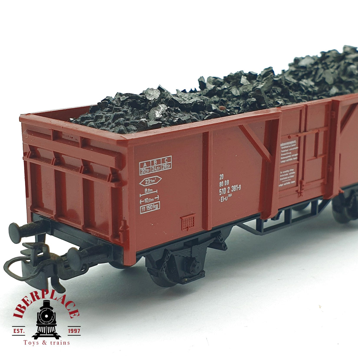 ♻️ 2da mano -  Märklin 4431 vagón abierto con carbón DB H0 escala 1:87 EH09 2/4