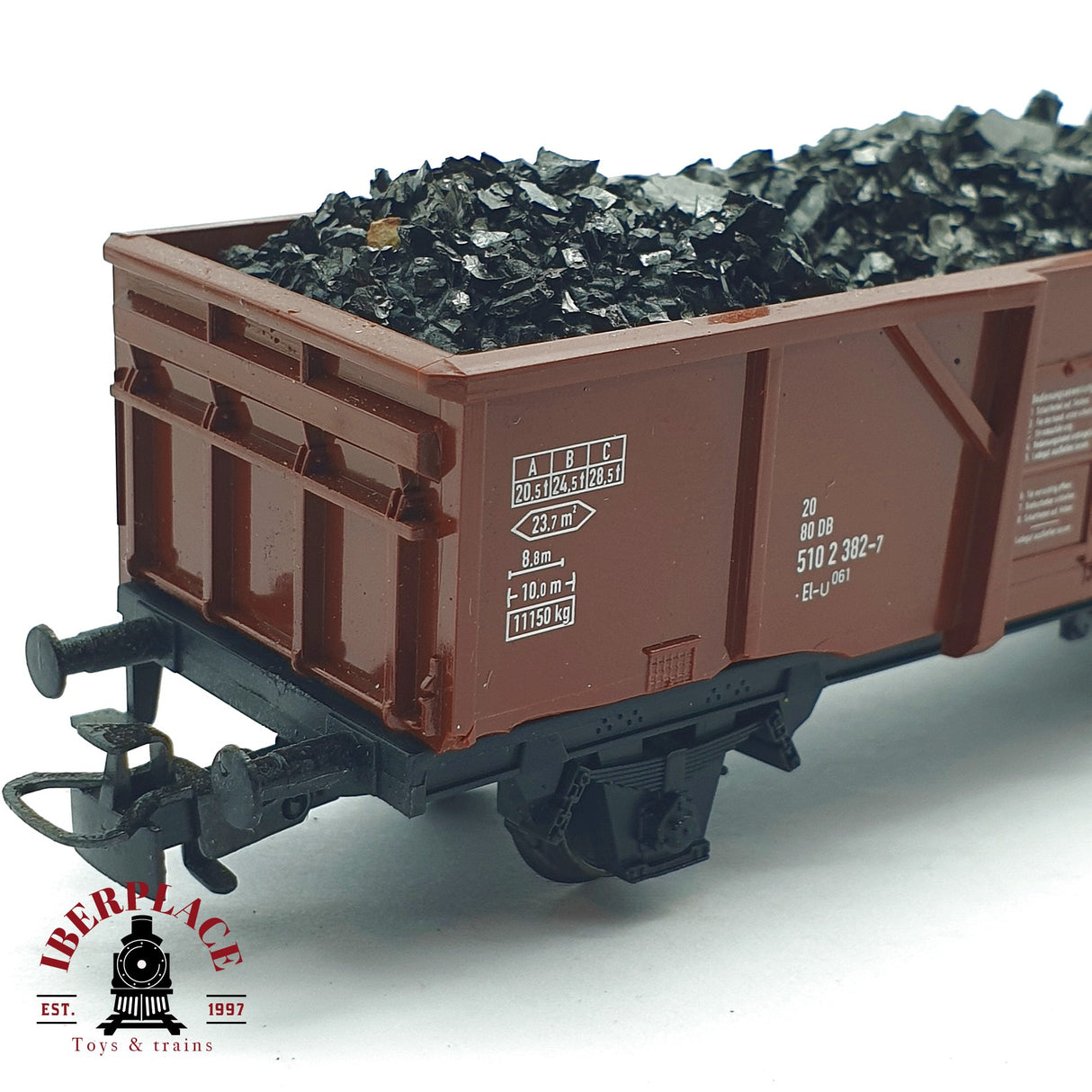 ♻️ 2da mano -  Märklin 4431 vagón abierto con carbón DB H0 escala 1:87 EH09 4/4