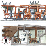 ♻️ 2da mano -  Merten 2x 2414 Figuras animales ciervos H0 escala 1:87 EH09