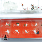 ♻️ 2da mano -  Preiser 2x 14167 Figuras animales gansos H0 escala 1:87 EH09