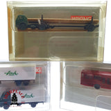 ♻️ 2da mano -  Wiking 3x camiones Fisch union Mercedes MB y bus  N escala 1:160 EH09