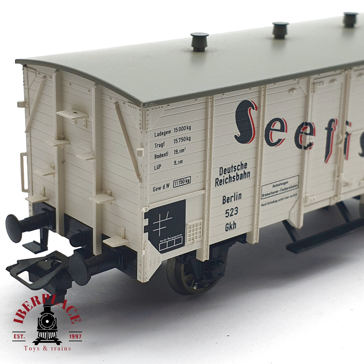 ♻️ 2da mano -  DC Fleischmann 5341K vagon seefische DR H0 escala 1:87 EH09