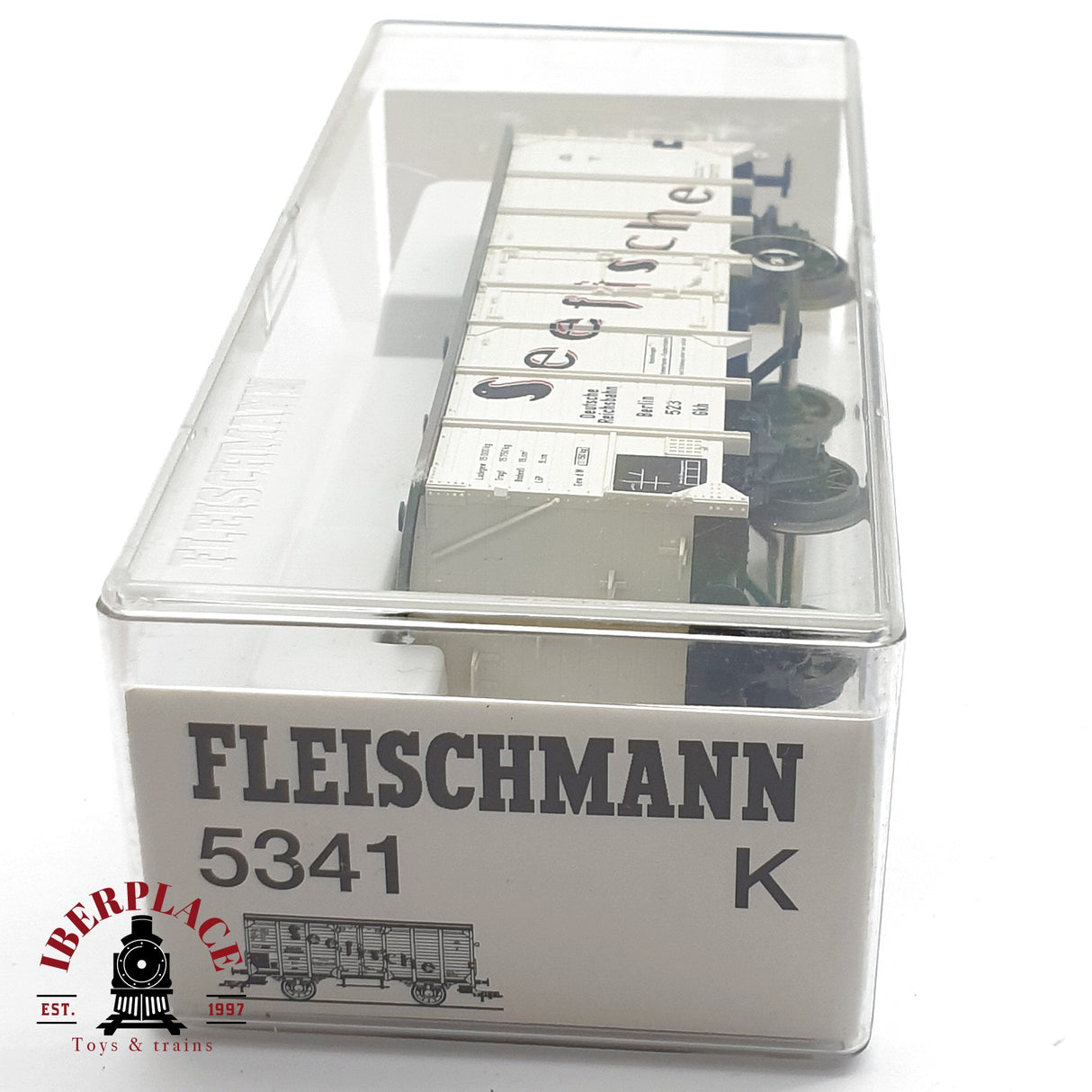 ♻️ 2da mano -  DC Fleischmann 5341K vagon seefische DR H0 escala 1:87 EH09