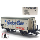 ♻️ 2da mano -  DC Fleischmann 5350K vagon cerrado Pschorr Bräu DB H0 escala 1:87 EH09