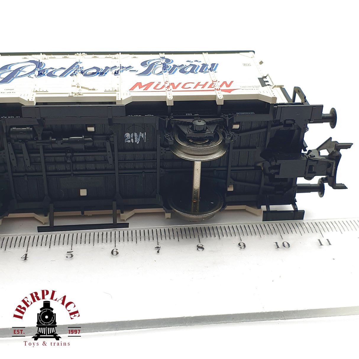 ♻️ 2da mano -  DC Fleischmann 5350K vagon cerrado Pschorr Bräu DB H0 escala 1:87 EH09