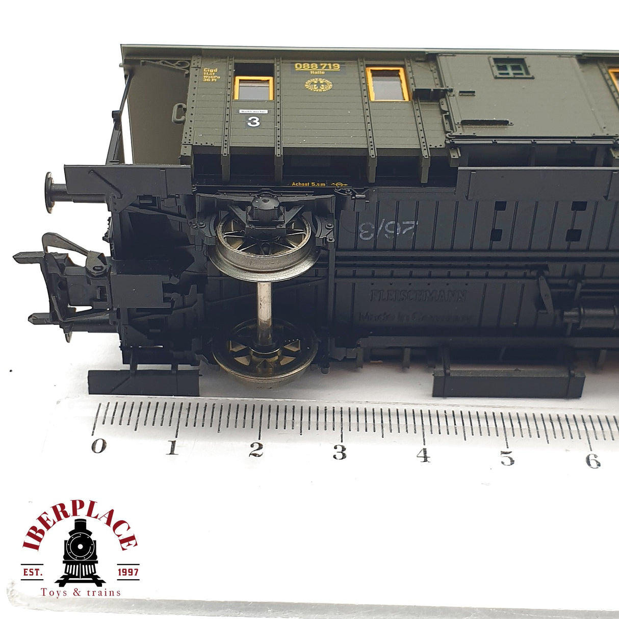 ♻️ 2da mano -  DC Fleischmann 5368K vagón pasajeros DRG 088 H0 escala 1:87 EH09