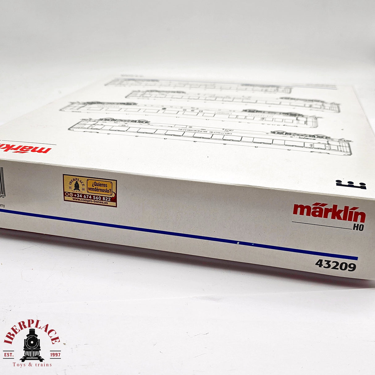 ♻️ 2da mano - Märklin 43209 set de vagones Loreley DB H0 escala 1:87 E14