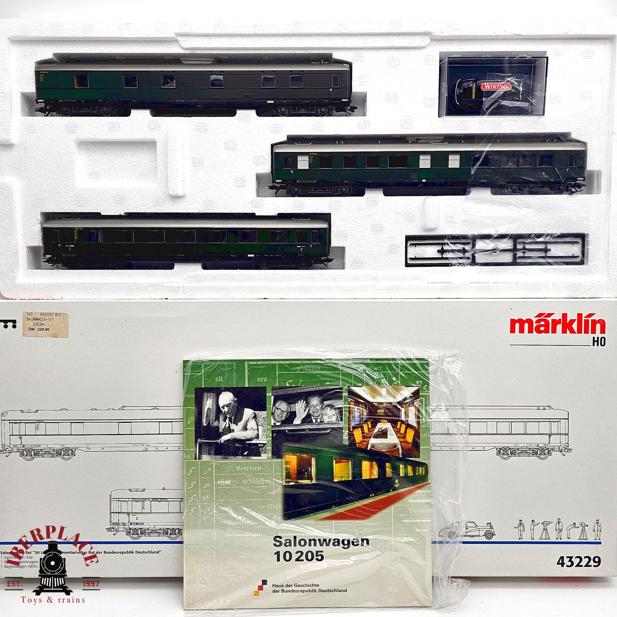♻️ 2da mano - Märklin 43229 set de vagones salón del parlamento republicano H0 escala 1:87 E14