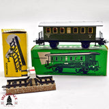 ♻️ 2da mano - 2x Märklin 4040 7190 vagon pasajeros + tope de vias tipo M H0 escala 1:87 E14