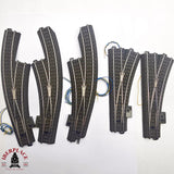 ♻️ 2da mano - Märklin DEFECTUOSOS 5x desvíos izquierda derecha sistema C H0 escala 1:87 E14