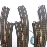 ♻️ 2da mano - Märklin DEFECTUOSOS 5x desvíos izquierda derecha sistema C H0 escala 1:87 E14