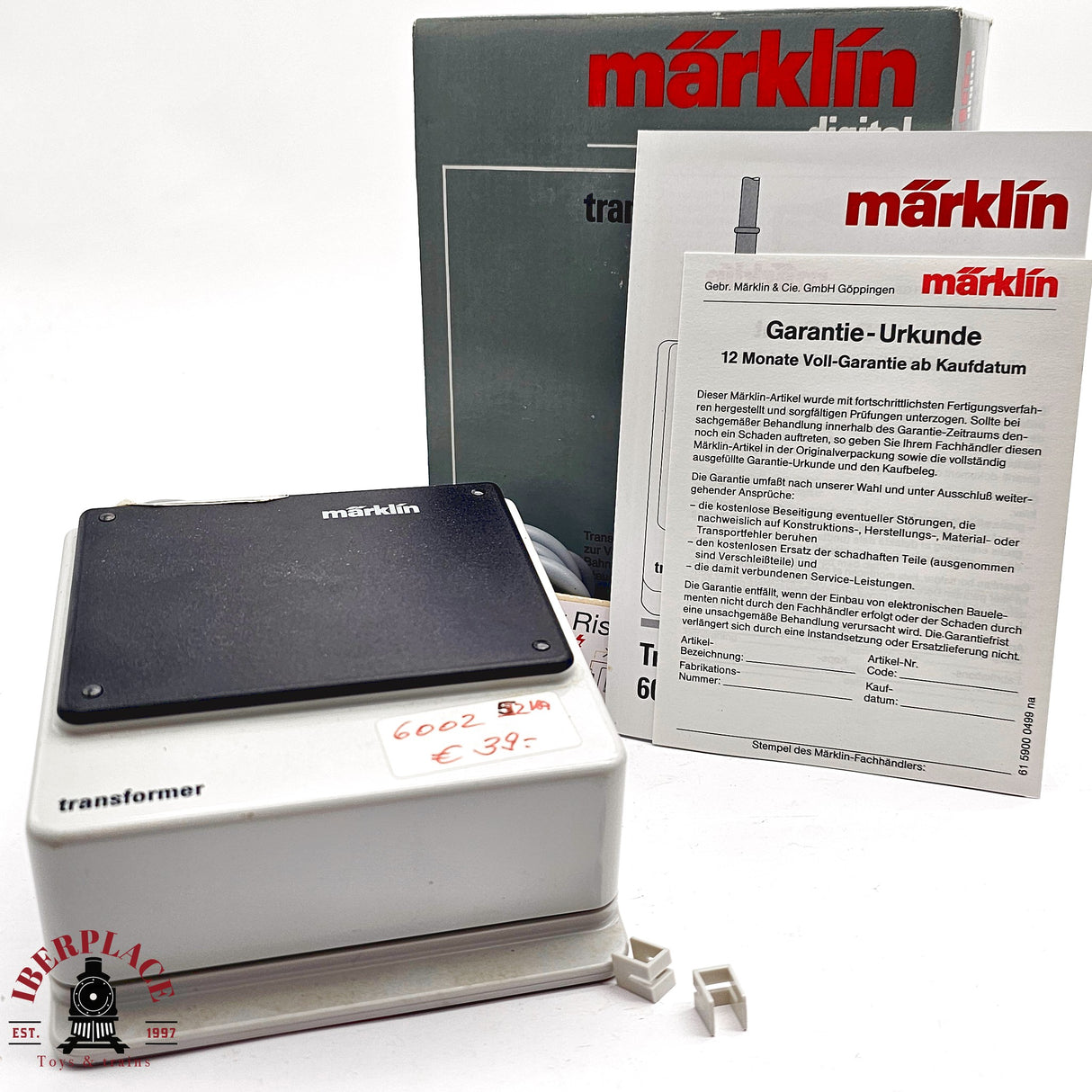 ♻️ 2da mano - Märklin 6002 transformador 230 volts. 52 VA. H0 escala 1:87 E14 3/3