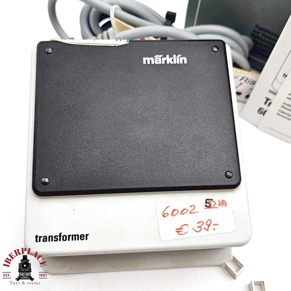 ♻️ 2da mano - Märklin 6002 transformador 230 volts. 52 VA. H0 escala 1:87 E14 3/3