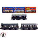 ♻️ 2da mano -  DC Roco 3x vagones pasajeros y postales DRG H0 escala 1:87 EH011