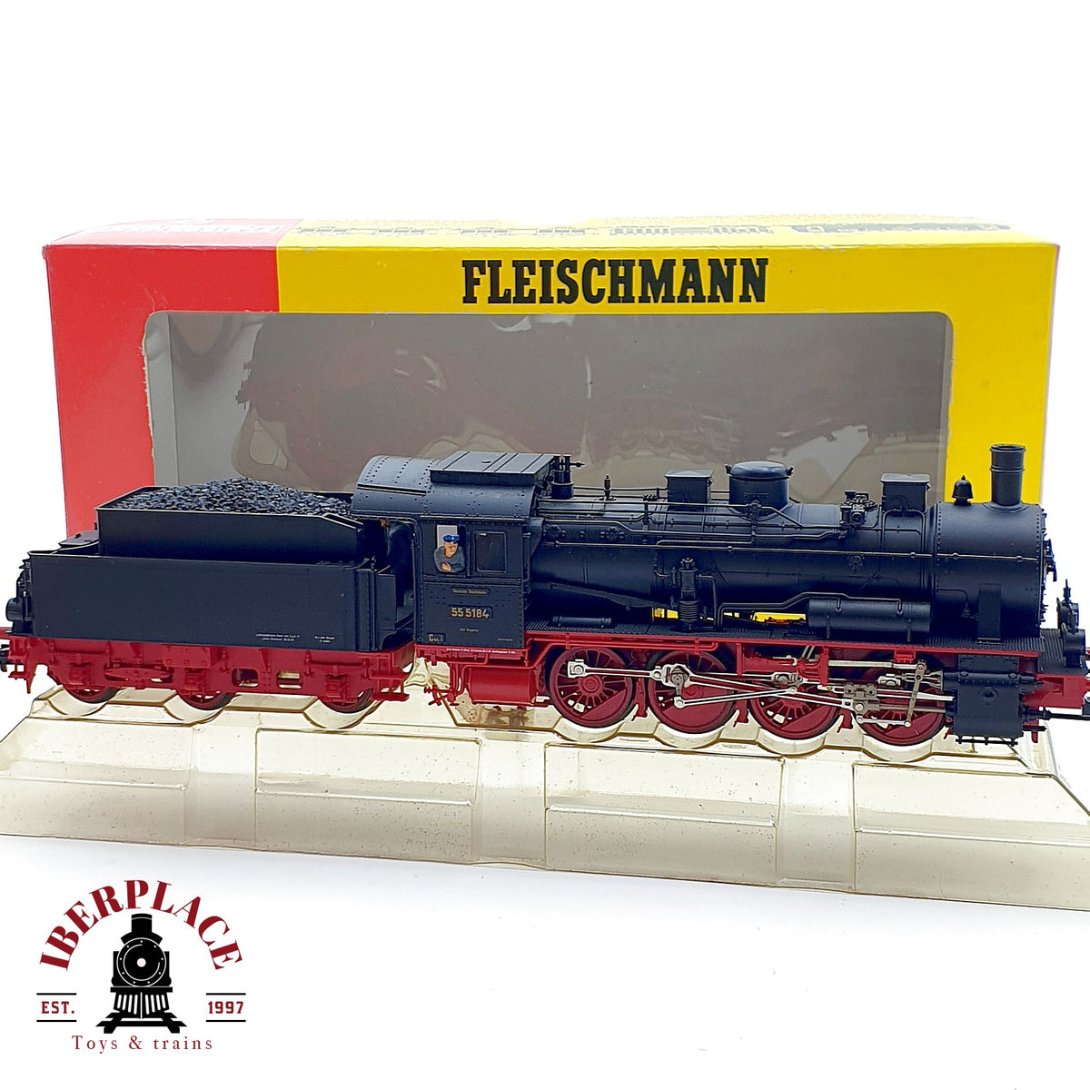♻️✨ Fleischmann 4154 Locomotora vapor BR 55 DRG Epoca II Escala H0 1:87 DC