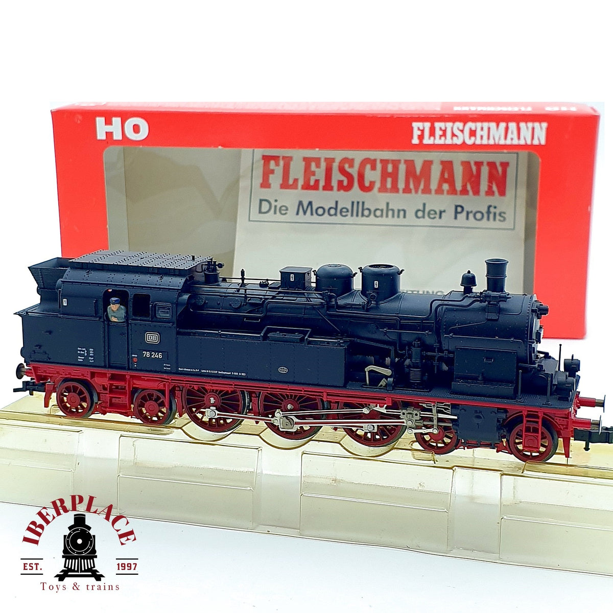 ♻️ ✨ Fleischmann 407801K Locomotora vapor BR 78 246 DB Epoca III Escala H0 1:87 DC