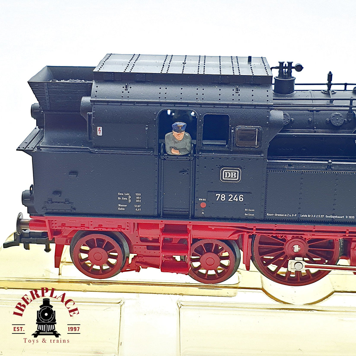 ♻️ ✨ Fleischmann 407801K Locomotora vapor BR 78 246 DB Epoca III Escala H0 1:87 DC